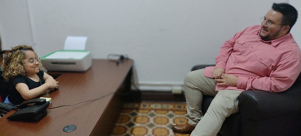 UN Costa Rica/Abril Morales | Nicole Mesén Sojo, a municipal councillor in San José, Costa Rica, who was born with osteogenesis imperfecta, is an advocate for the rights of people with disabilities. (file)