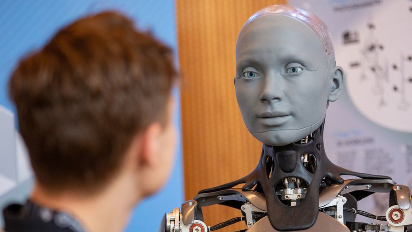 UN Photo/Elma Okic Ameca the robot attended the AI for Good Global Summit, in Geneva, Switzerland, in July 2023.