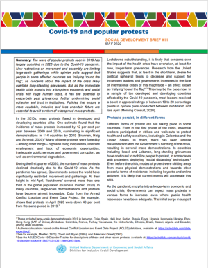 11. Covid-19 and popular protests