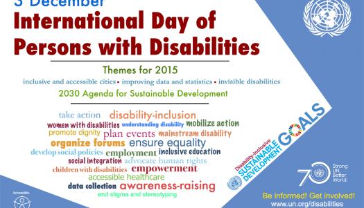 International Day of Persons with Disabilities, 3 December 2015